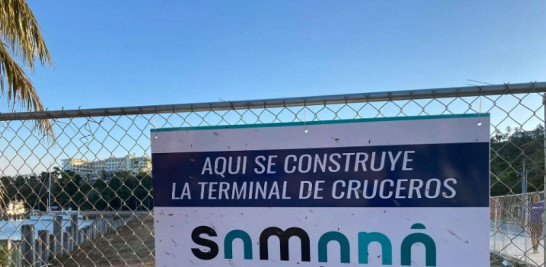 Obras de construcción de un nuevo puerto en Santa Bárbara de Samaná. Marzo de 2023.  RFI Raphal Morán