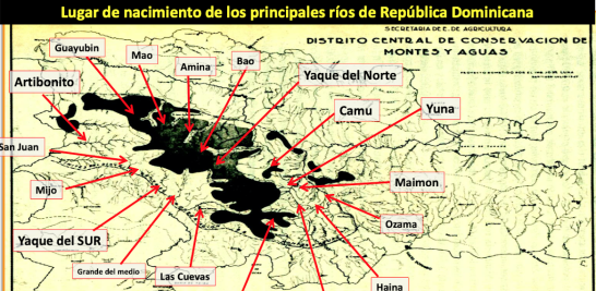 Imagen del nacimiento de los ríos de República Dominicana
