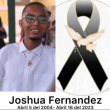 El joven Joshua Omar Fernández que perdió la vida el pasado 16 de abril.