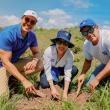 Elías Dinzey, Mariel Bera y Joel García.