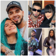 Fotocomposición en la que se ve a Anuel junto a Karol G, Yailín y Melissa Vallecilla.