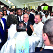 Danilo Medina asistió al novenario de la madre de Abel Martínez.