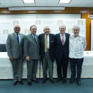 Ervin Novas Bello, Héctor Valdez Albizu, Rafael Tomás Hernández Ramos, Gustavo Luis Moré y Pedro Haché.