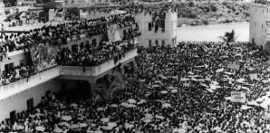 Mitin de los constuticionalistas en la fortaleza Ozama el 14 de junio de 1965