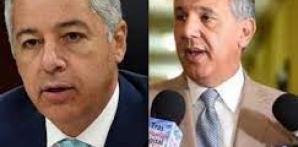 Donald Guerrero y Jose Ramon Peralta, exministros imputados por casos de corrupción.