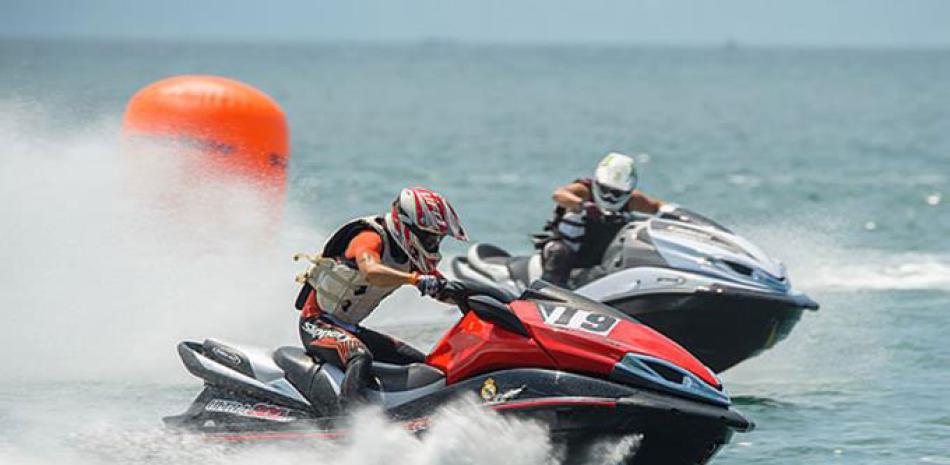 Una vista de una de las últimas competencias de Jet Ski.