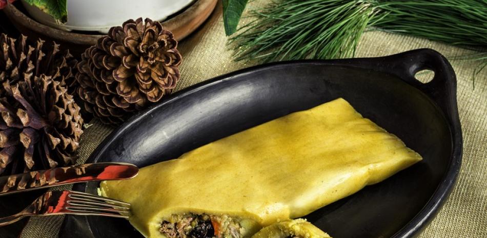 Y para variar el menú, pasteles en hojas… pero de yuca