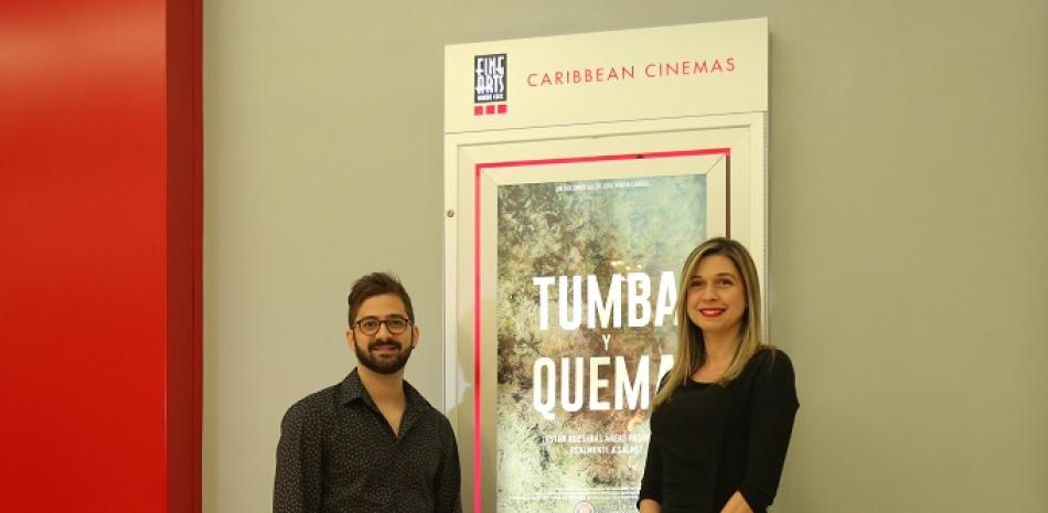 José María Cabral en el estreno de su documental, "Tumba y quema". Foto: Fuente externa