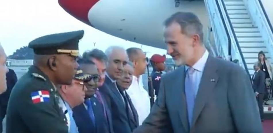 Rey Felipe VI llega al país para asistir a la XXVIII Cumbre Iberoamericana de Jefe de Estado y de Gobierno. Fuente externa.