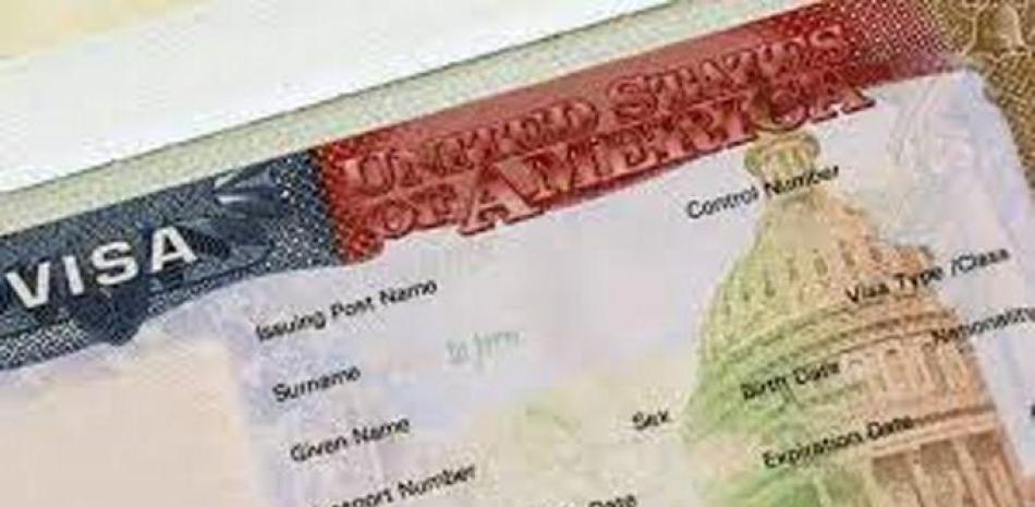 Visa estadounidense.
