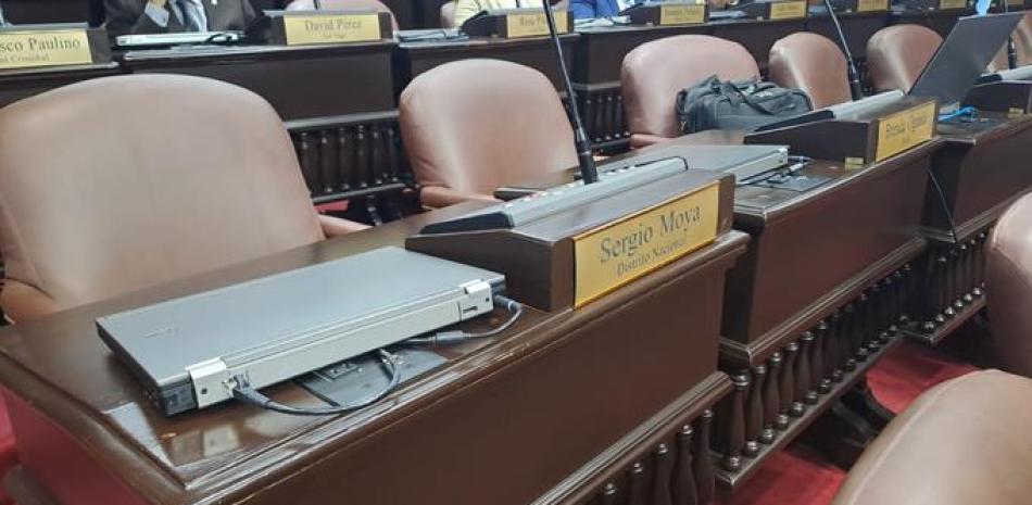 Lugar de Sergio Moya “Gory” en la Cámara de Diputados.