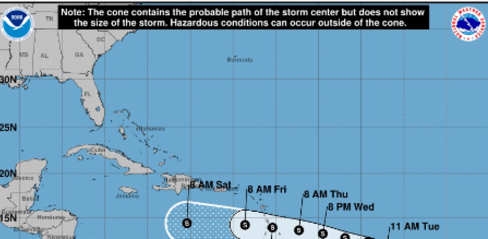 La tormenta Bret se acercará a las Antillas Menores/ Centro Nacional de Huracanes