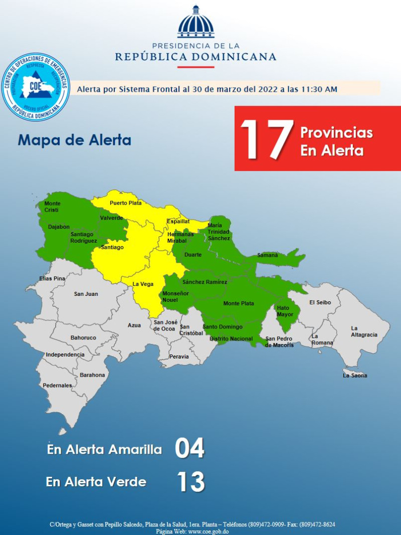 Coe Eleva A 17 Las Provincias En Alerta Unas 75 Personas Han Sido Movilizadas Por Las Lluvias 1927