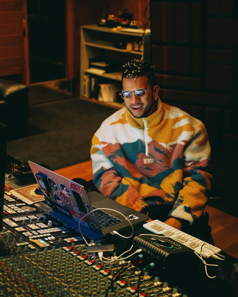 Productor musical colombiano, Ovy on The Drums. Fuente Instagram.