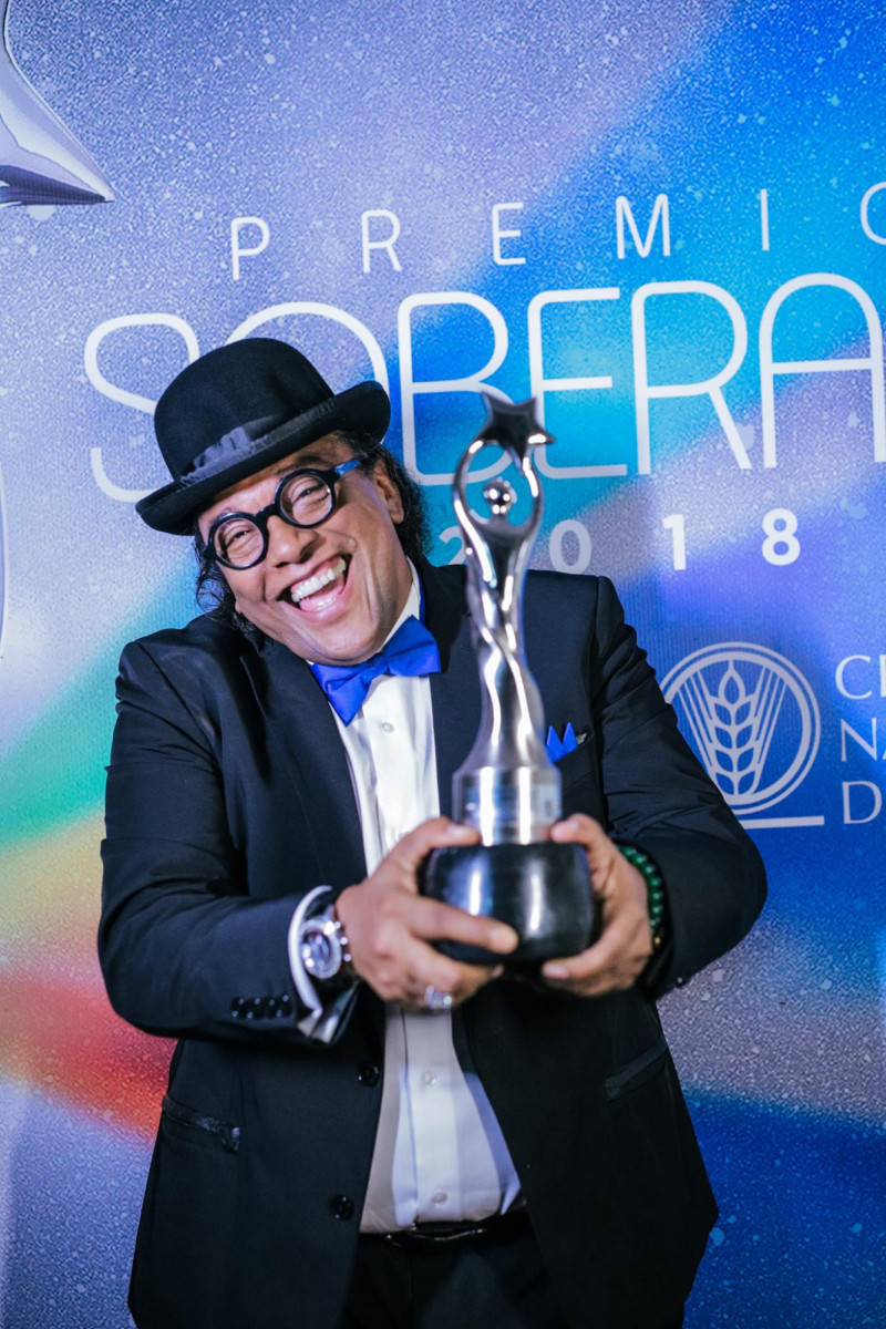 Sergio Vargas en foto de archivo. El productor obtuvo dos estatuillas por orquesta merenguera del año y por su álbum "¿Algún problema?".