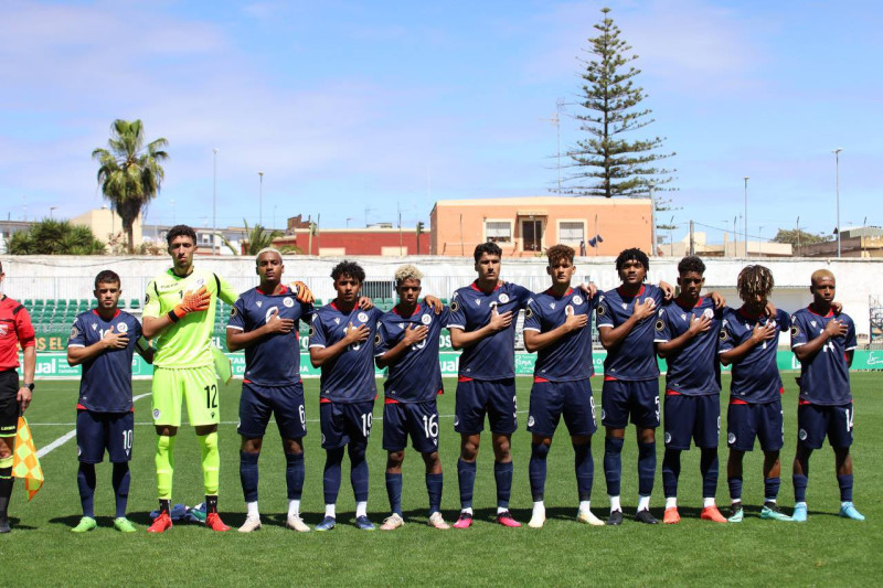 La Selección de Fútbol Sub-20 de República Dominicana.