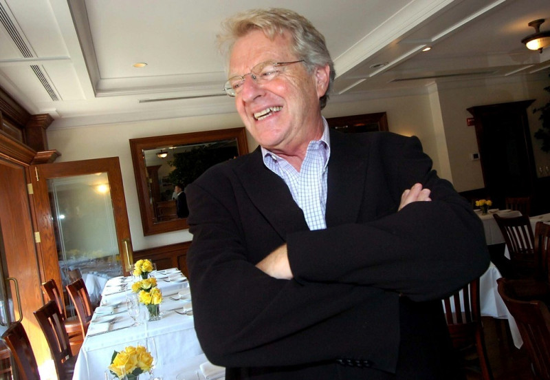 Jerry Springer aparece en un restaurante en Stamford, Connecticut, el 7 de agosto de 2009.