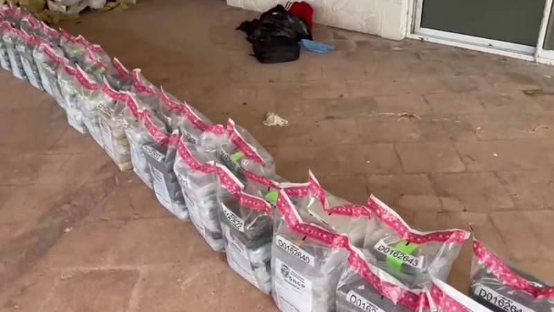 Decomiso de 243 paquetes de cocaína en las costas del municipio Río San Juan, provincia María Trinidad Sánchez