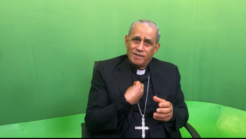 Monseñor Freddy Bretón Martínez, arzobispo de Santiago.
