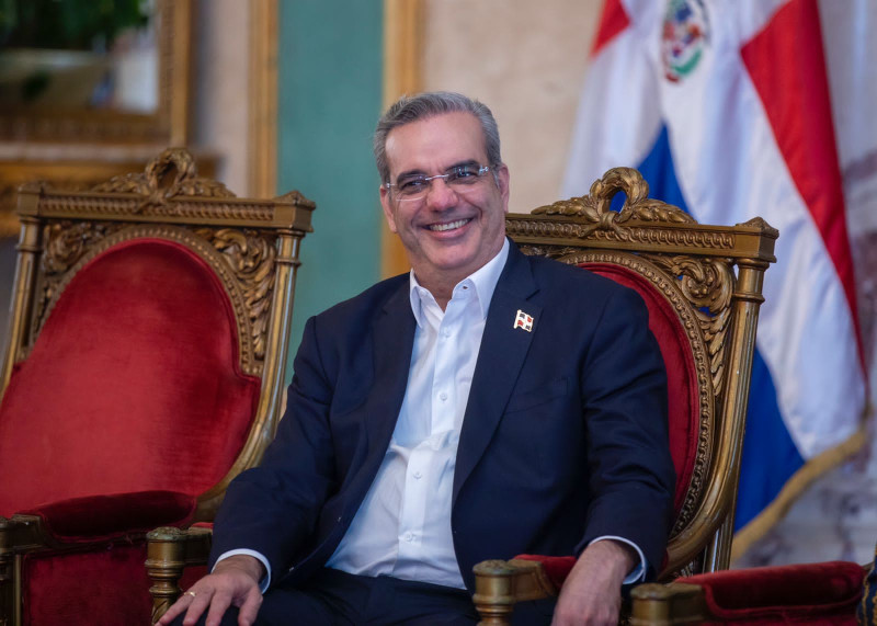 El presidente Luis Abinader el pasado 11 de julio en una actividad en Palacio Nacional