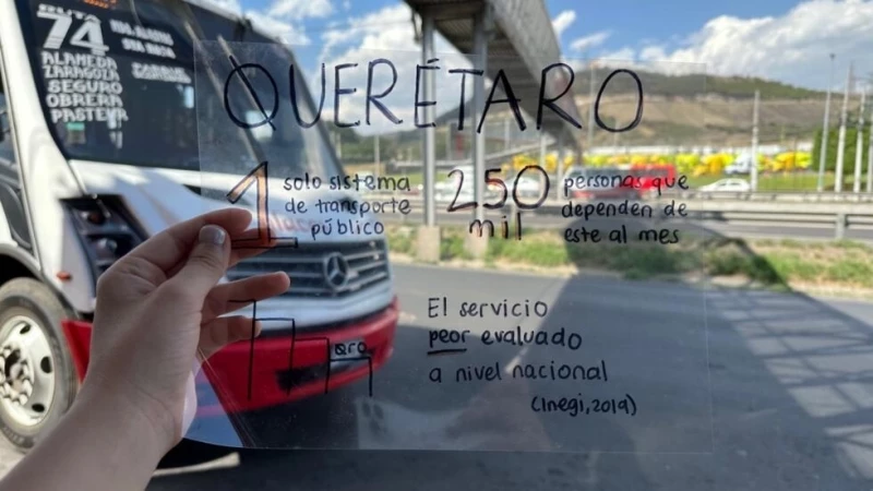 La ciudad de Querétaro, centro-norte de México tiene un sólo sistema de transporte público que es utilizado cada mes por unas 250 mil personas.