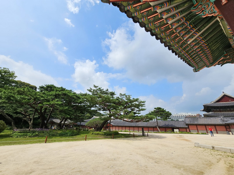 El diseño del palacio Changdeokgung respeta la topografía de la zona.