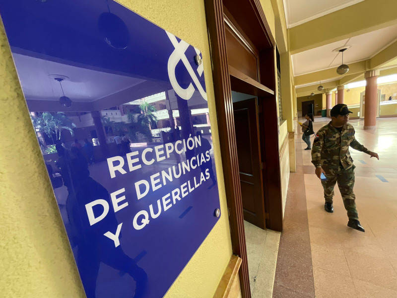 Oficina de denuncias y querellas del Palacio de Justicia de Santiago